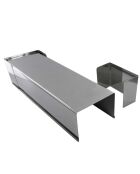 Stampo quadrato grigio per tronchi - 31x7x10 cm