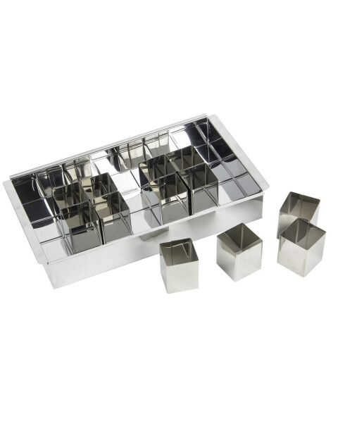 Moule à gateaux nombres gris - 31x5x18 cm