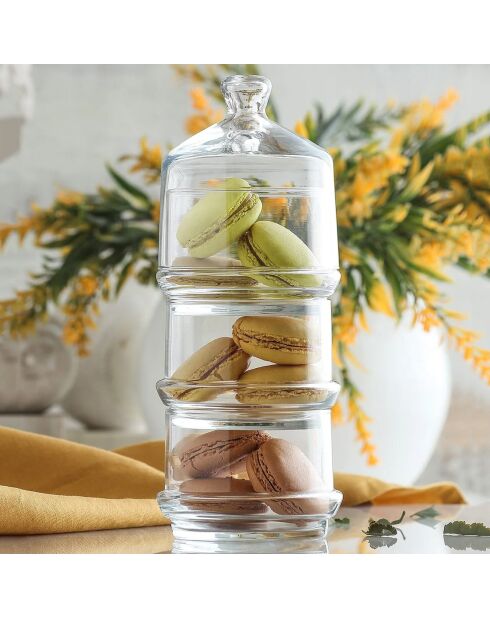 Transparante koektrommel - 8,1x8,1x22,8 cm