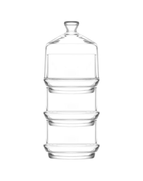 Transparante koektrommel - 8,1x8,1x22,8 cm