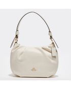 Sac porté épaule en Cuir Everly craie/blanc - 18.9x12.9x29.1 cm