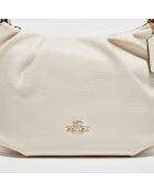 Sac porté épaule en Cuir Everly craie/blanc - 18.9x12.9x29.1 cm