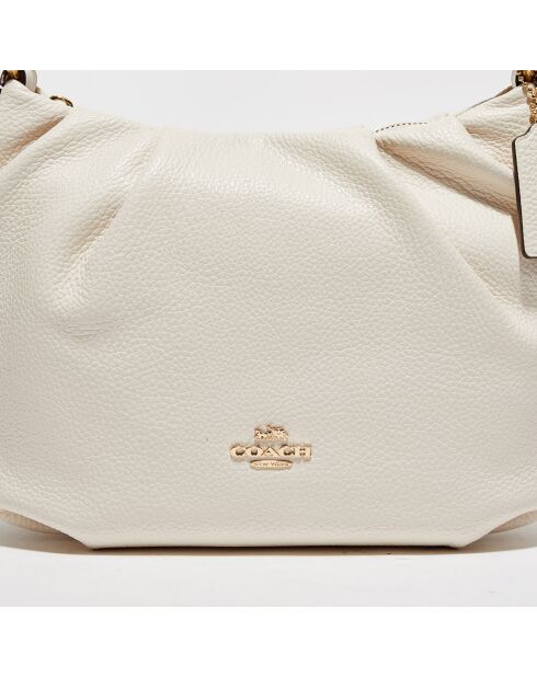 Sac porté épaule en Cuir Everly craie/blanc - 18.9x12.9x29.1 cm