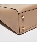 Sac cabas en Cuir Addison taupe - 27.9x13.9x36.9 cm