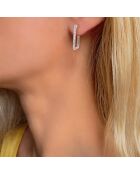 Boucles d'oreilles en Argent & Zirconium