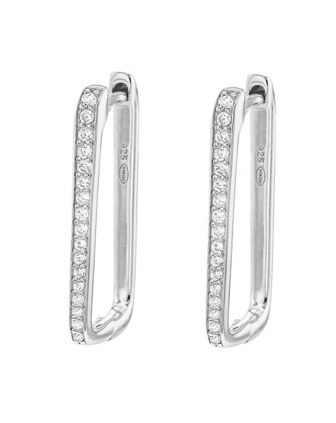 Boucles d'oreilles en Argent & Zirconium