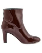 Bottines en Cuir Zélie bordeaux