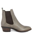 Bottines en Cuir Sara grises