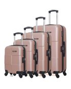 4 Koffer 4 Räder Simple Miami 75/65/55/46 cm Roségold