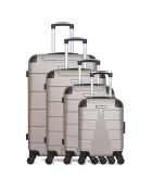 4 Valises 4 roues Ottawa 75/65/55/46 cm dorées