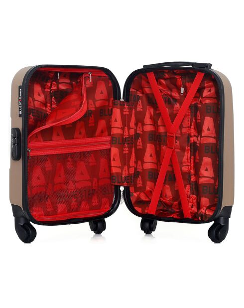 XXS Kabinenkoffer 4 Einzelräder Miami 46 cm beige