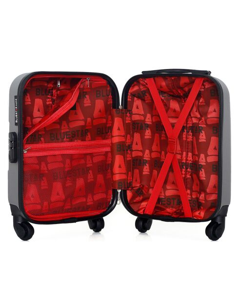 XXS Miami-Kabinenkoffer mit 4 Rädern 46 cm grau