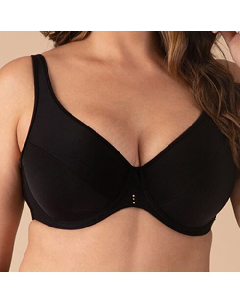 Soutien-gorge minimiseur grandes tailles Grace noir