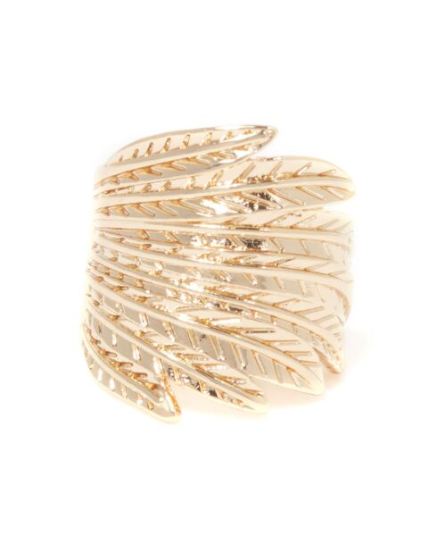 Bague ajustable dorée