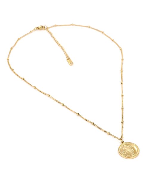 Collier en Acier plaqué Or Jaune doré
