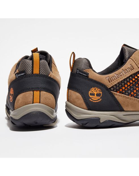 Sneakers en Velours de Cuir Crestrige Hiker marron/noir