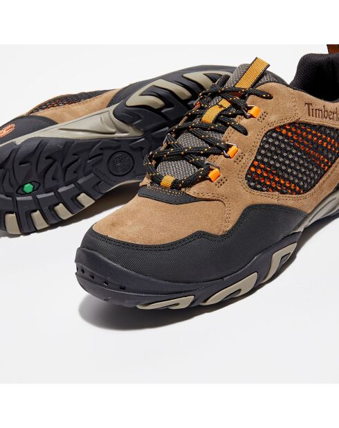 Sneakers en Velours de Cuir Crestrige Hiker marron/noir