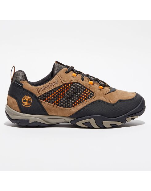 Sneakers en Velours de Cuir Crestrige Hiker marron/noir
