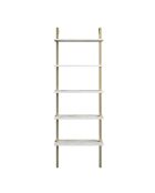 Bibliothèque piante blanc/doré - 60x174x22 cm