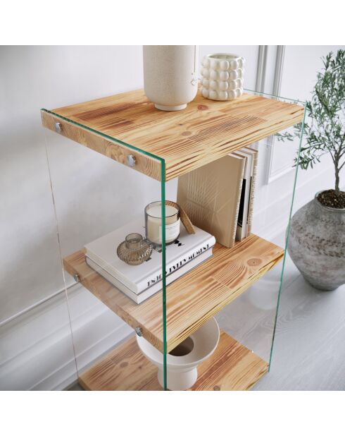 Bibliothèque Niagara chêne - 40x80x35 cm