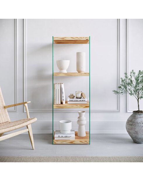 Bibliothèque niagara chêne - 40x120x35 cm