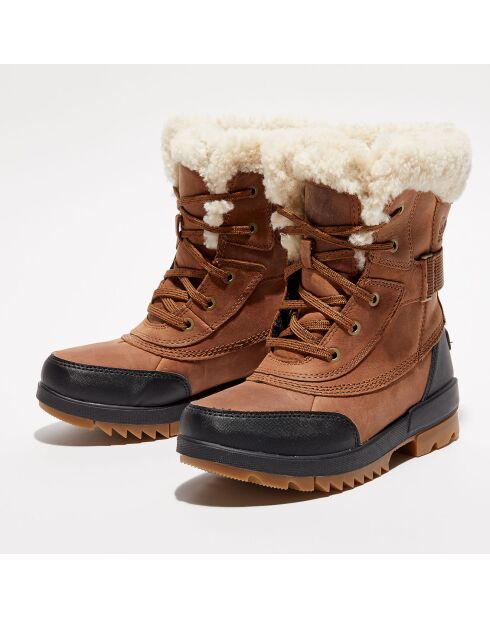 Boots fourrées en Cuir Torino II camel