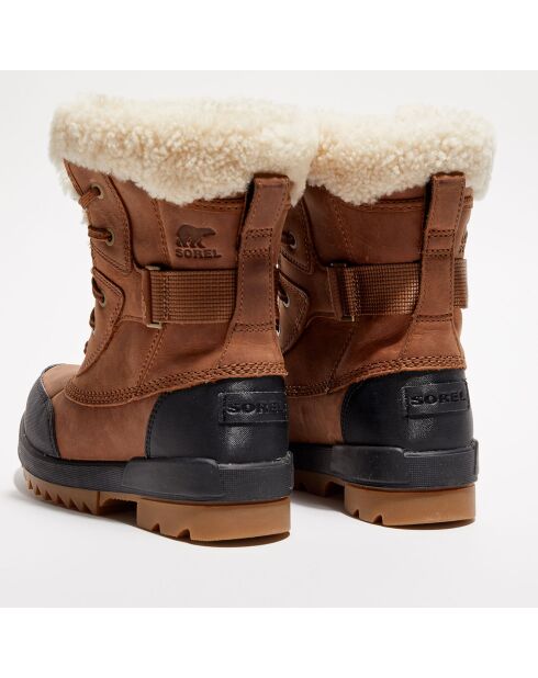 Boots fourrées en Cuir Torino II camel