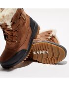 Boots fourrées en Cuir Torino II camel