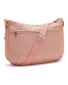 Sac bandoullière Izellah dynamic twill warm rose - 23x23x12 cm