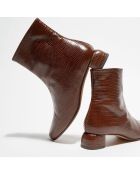 Bottines en Cuir Joyce marron