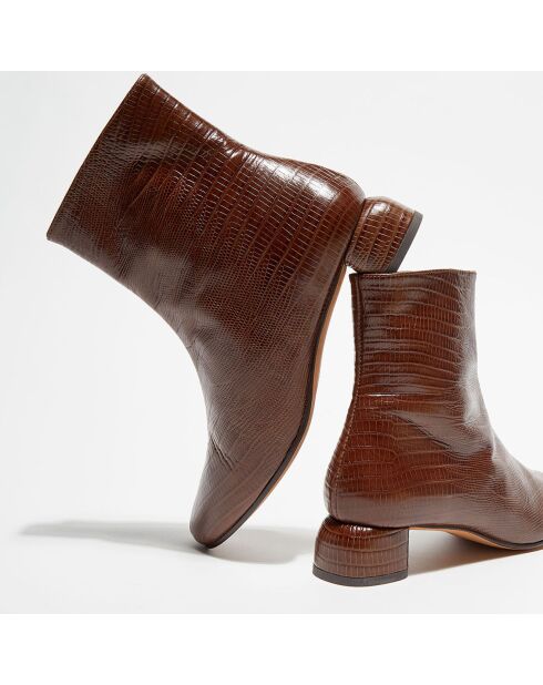 Bottines en Cuir Joyce marron