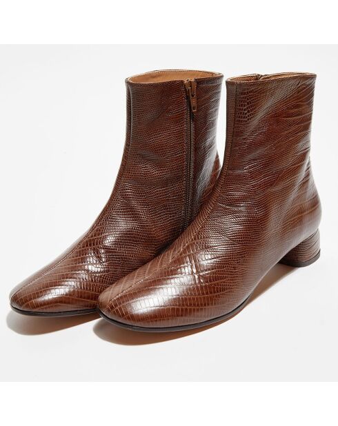 Bottines en Cuir Joyce marron