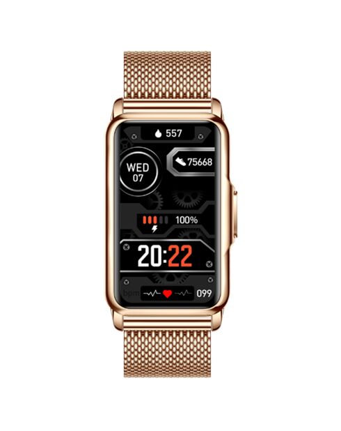 Montre connectée Edition Camelia dorée