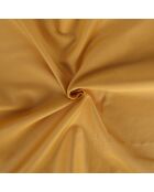 Parure housse de couette 100% Satin de Coton Alvina doré/noir