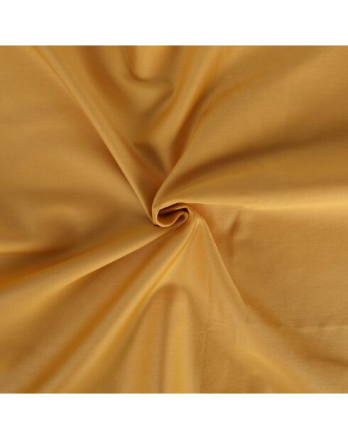 Parure housse de couette 100% Satin de Coton Alvina doré/noir
