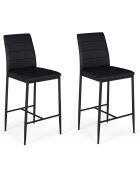 2 Tabourets Regilux noir - 43x52x100 cm