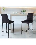 2 Tabourets Regilux noir - 43x52x100 cm