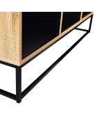 Buffet bas 3 portes Liverpool bois/noir - 113x40x60 cm