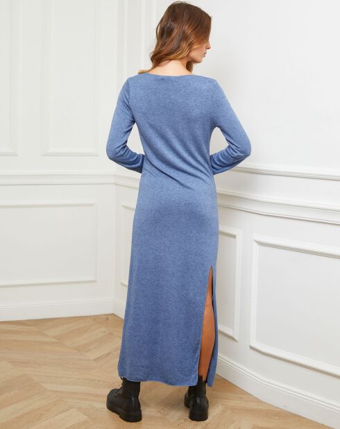 Robe Abalone bleu indigo