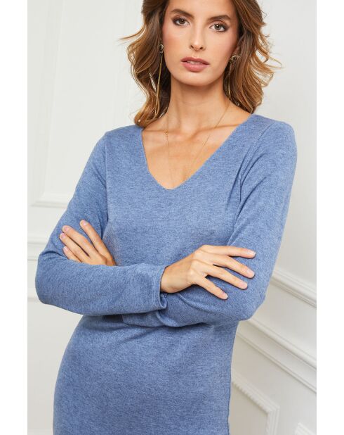 Robe Abalone bleu indigo