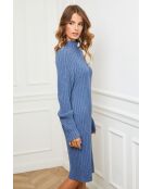 Robe Bissal bleu indigo