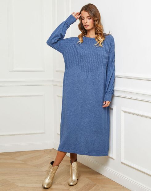 Robe Douve bleu indigo