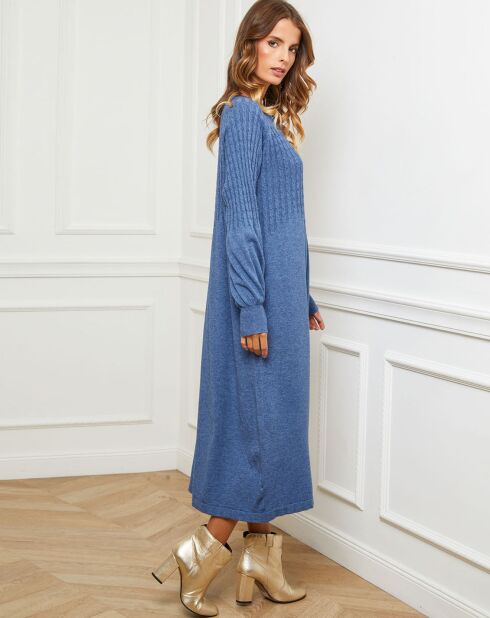 Robe Douve bleu indigo