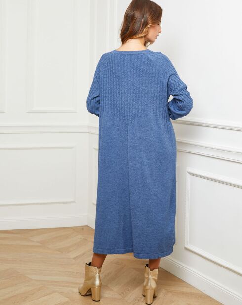 Robe Douve bleu indigo