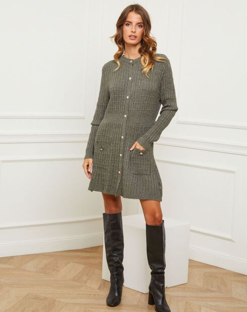 Robe Duviella vert kaki