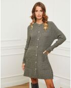 Robe Duviella vert kaki