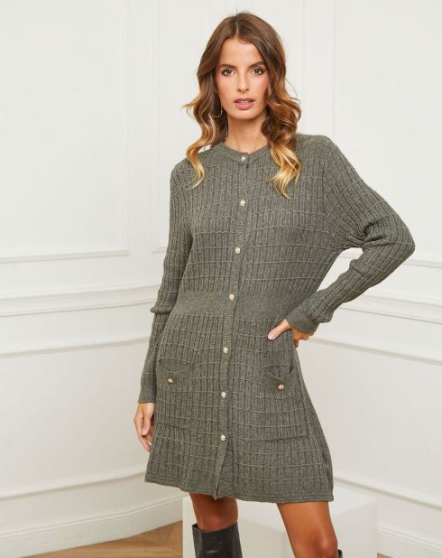 Robe Duviella vert kaki