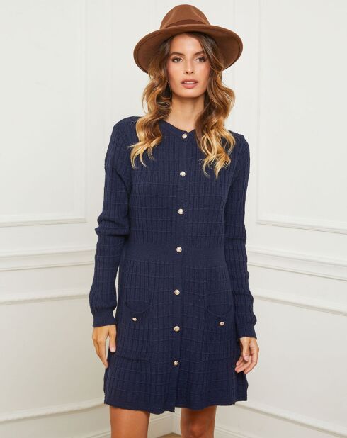 Robe Duviella bleu marine