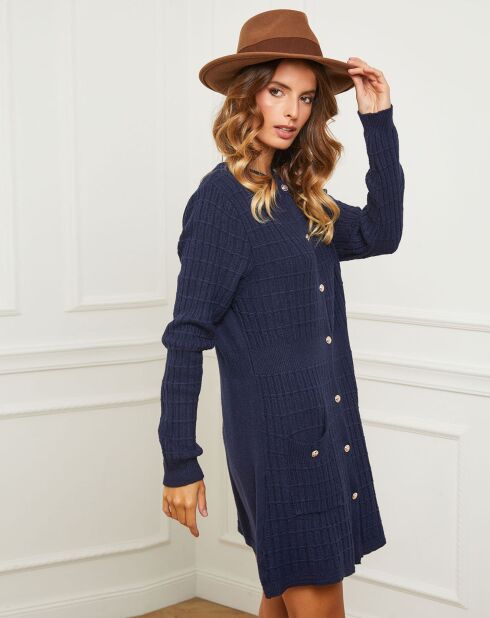 Robe Duviella bleu marine
