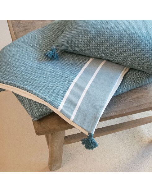 Edredon Stockholm bleu pétrole - 90x190 cm